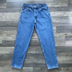 38x36 Carhartt Relaxed Fit Jeans Mens Blue Darkstone Denim Tapered Leg B17 DST